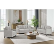 ACME Horatio Transitional Wood and Chenille Fabric Upholstered Chair in Taupe