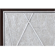 ACME Geranio Wood 3-Door Console Cabinet in Metallic Silver & Walnut