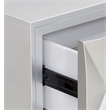 ACME Anson Wood 3-Drawer Console Cabinet in Metallic Silver & Champagne