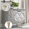 ACME Anson Wood 3-Drawer Console Cabinet in Metallic Silver & Champagne