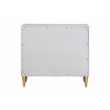 ACME Anson Wood 3-Drawer Console Cabinet in Metallic Silver & Champagne