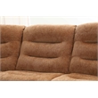 ACME Emmy Chenille Fabric Power Motion Sectional Sofa with USB Port in Orange