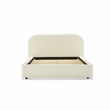 ACME Arden Contemporary Fabric Rectangular Upholstered Full Bed in Beige