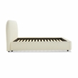 ACME Arden Contemporary Fabric Rectangular Upholstered Full Bed in Beige
