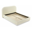 ACME Arden Contemporary Fabric Rectangular Upholstered Full Bed in Beige