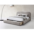 ACME Orane Contemporary Wood Upholstered Queen Bed with Storage in Gray