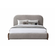ACME Orane Contemporary Wood Upholstered Queen Bed with Storage in Gray