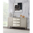 ACME Kasa 3-Drawer Wood Storage Server with Fluted Legs in Champagne Gray