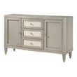 ACME Kasa 3-Drawer Wood Storage Server with Fluted Legs in Champagne Gray