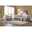 ACME Isabel Contemporary Fabric Upholstered Chair with Swivel in Beige