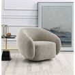 ACME Isabel Fabric Upholstered Chair with Swivel in 2-Tone Brown
