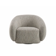 ACME Isabel Fabric Upholstered Chair with Swivel in 2-Tone Brown