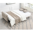 ACME Haran Fabric Upholstered Sofa with Queen Size Sleeper & 2 Pillows in Beige
