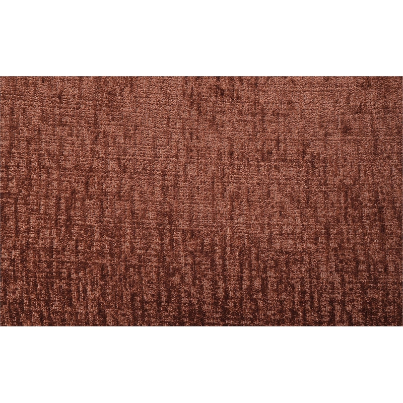 ACME Aceso Chenille Fabric Sectional Sofa with 4 Pillows in Rust Brown