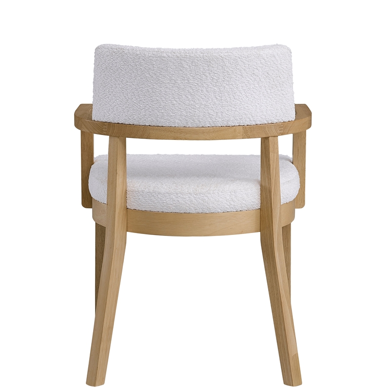 ACME Kasem Wood/Fabric Side Chair with Tapered Legs in Gorge & Oak (Set of 2)