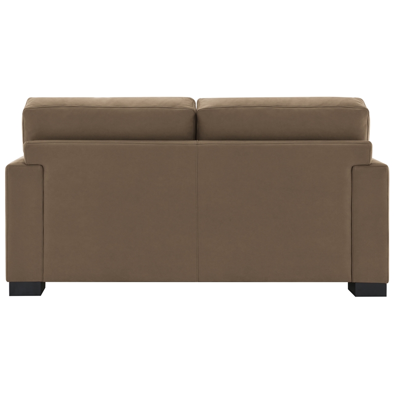 ACME Darya Transitional Fabric Upholstered Loveseat with 3 Pillows in Brown