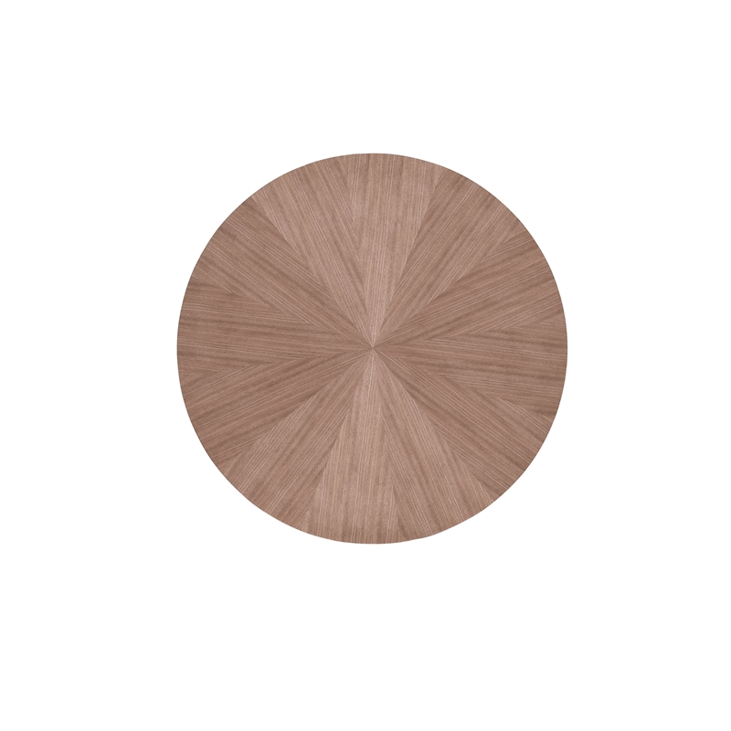 ACME Seda Wood Round Dining Table with Fixed Top in Walnut Finish