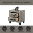 ACME Mari Nightstand in Light Gray