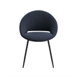 ACME Klaus Side Chair (Set-2) in Black Boucle & Black