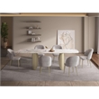ACME Cora Side Chair (Set-2) in Champange Fabric