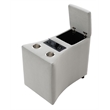 ACME Emee Console w/USB Port in Gray Corduroy