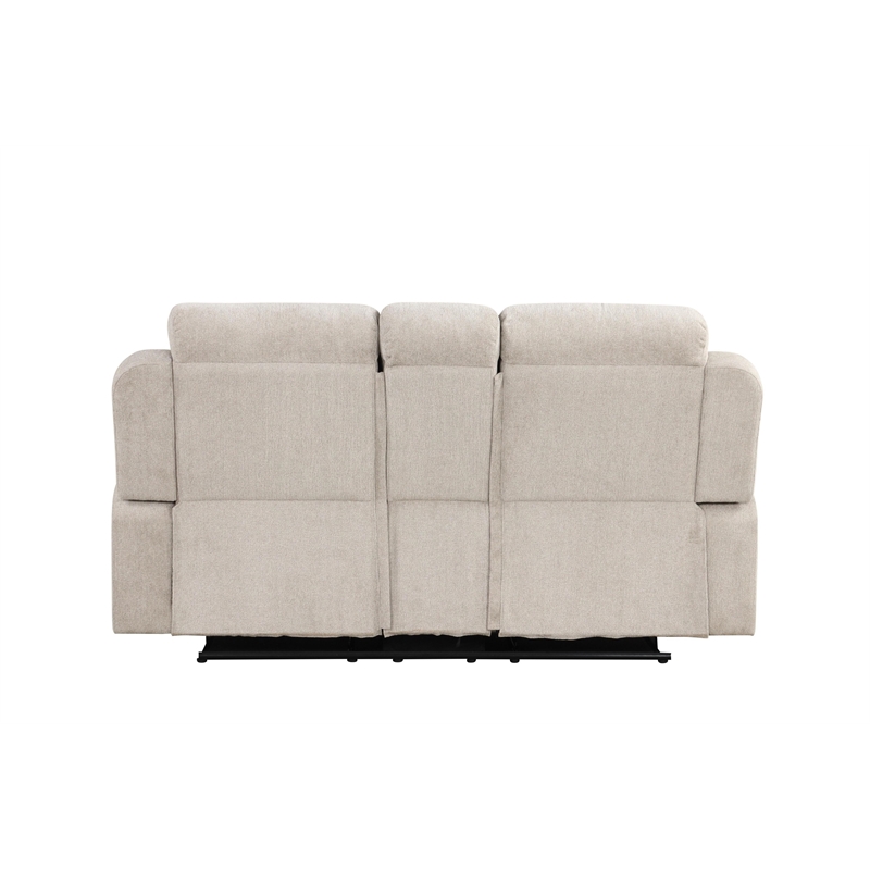 ACME Galya Motion Loveseat w/Console in Light Gray Chenille