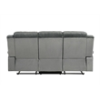 ACME Lesley Motion Sofa  in Gray Corduroy & Velvet