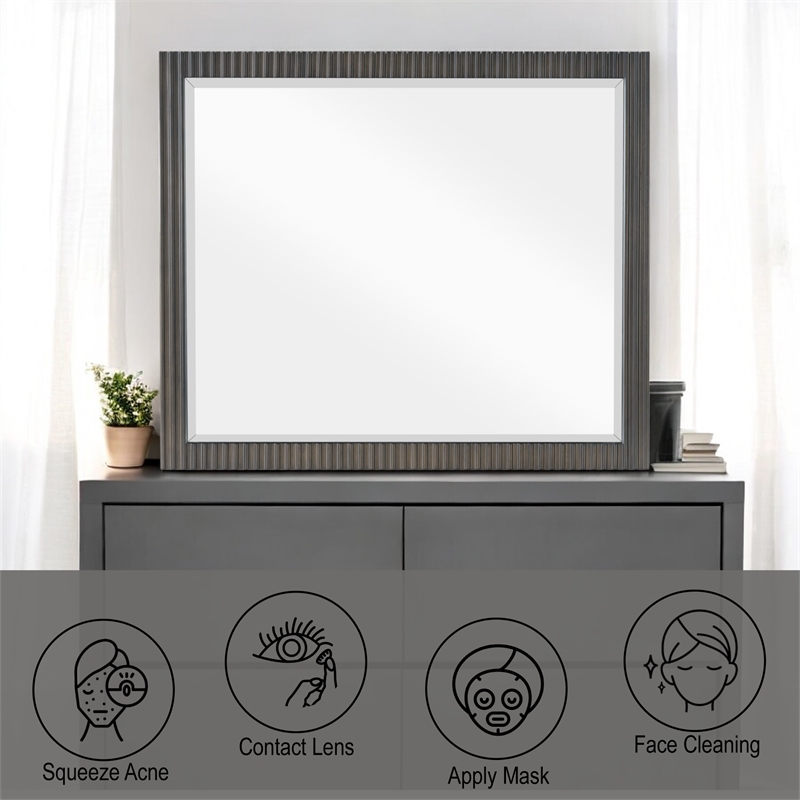 ACME Clayten Mirror in Espresso