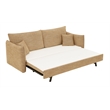 ACME Cadie Sofa w/Sleeper & 2 Pillows in Mocha Chenille