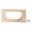 ACME Inca Console Table in Travertine Stone