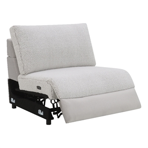 ACME Tarrance Modular Power Armless Recliner in GraySherpa & Velvet
