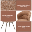 ACME Lidi Side Chair (Set-2) in Rust Orange Boucle