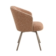 ACME Lidi Side Chair (Set-2) in Rust Orange Boucle