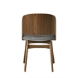 ACME Delmon Side Chair (Set-2) in Fabric & Dark Walnut