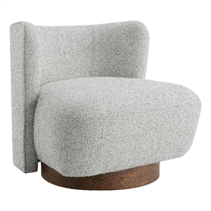 ACME Lisa Accent Chair in Gray Tweed