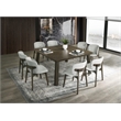 ACME Mallin Side Chair (Set-2) in Gray Chenille & Walnut
