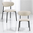 ACME Jirina Side Chair (Set-2) in Beige Chenille