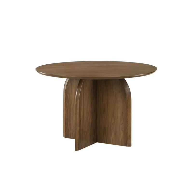 ACME Delmon Round Dining Table  in Dark Walnut