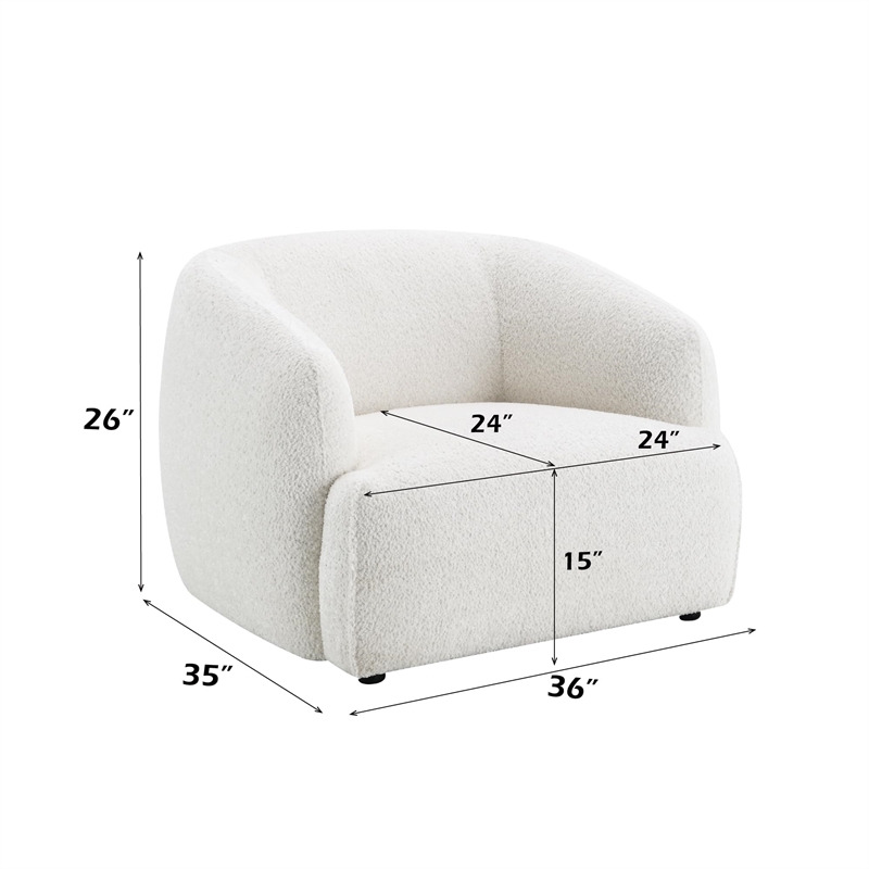 ACME Lucifer Chair in Black & White Shimmer Chenille