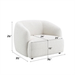 ACME Lucifer Chair in Black & White Shimmer Chenille