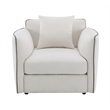 ACME Yolanda Chair w/Pillow in Beige Chenille