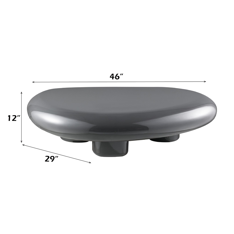 ACME Charlene Coffee Table in Gray High Gloss