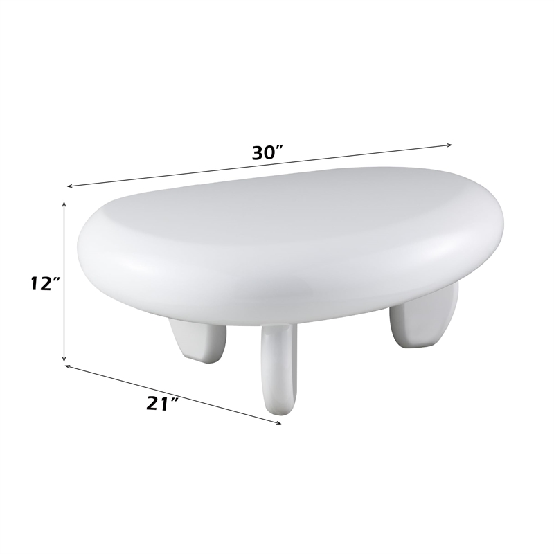 ACME Wylie Coffee Table in White High Gloss