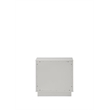 ACME Esther Nightstand in White & Silver High Gloss