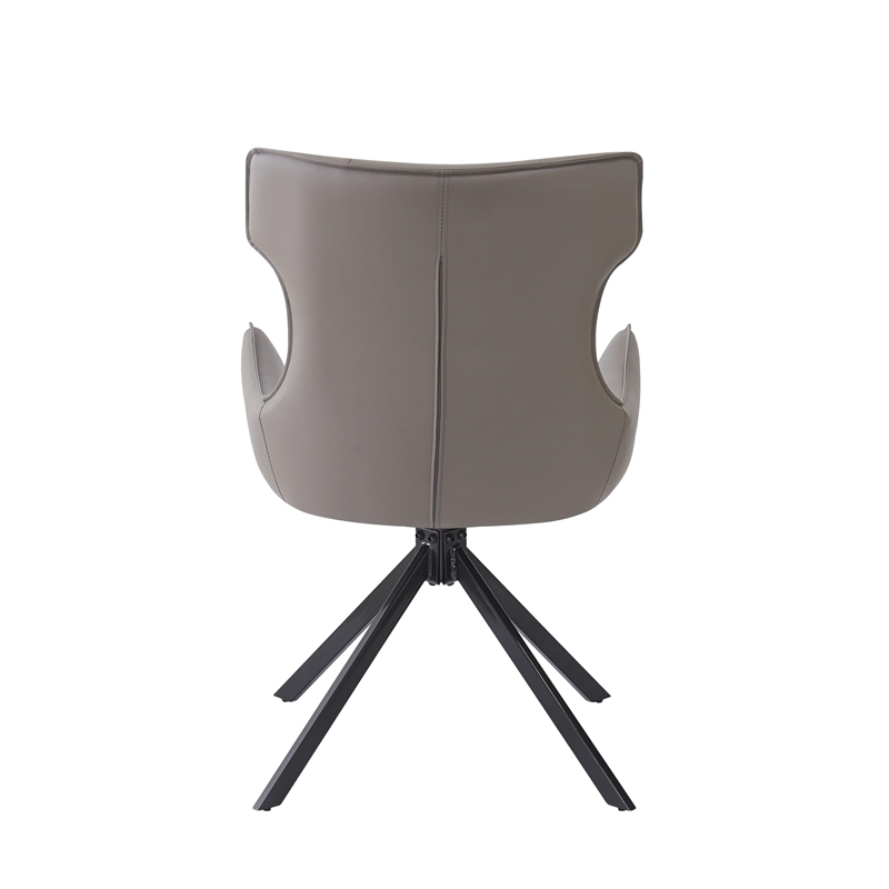 ACME Damita Side Chair (Set-2) in Camel & Black