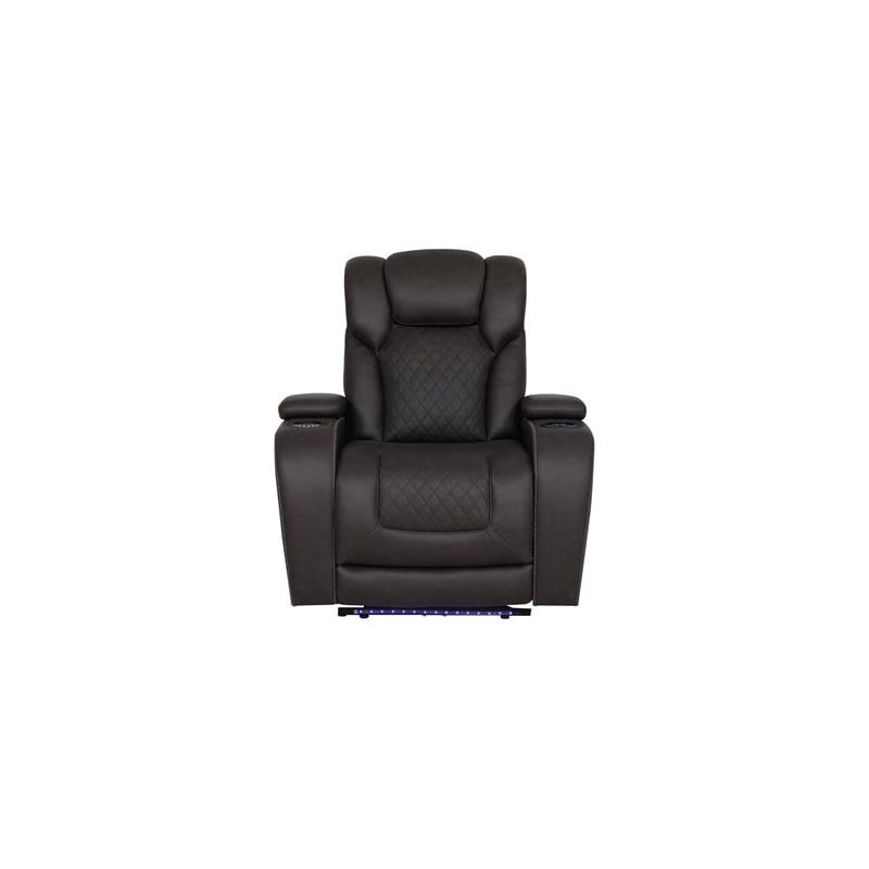 ACME Wendell Power Motion Recliner in Dark Gray