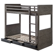 ACME Estevon Bunk Bed (T/T) w/Storage in Gray Oak