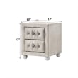 ACME Reggie Nightstand in Beige Fabric