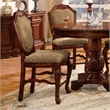 ACME Chateau De Ville Counter Height Chair (Set-2) in Fabric & Cherry