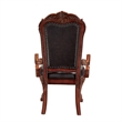 ACME Dresden Arm Chair (Set-2) in Synthetic Leather & Cherry Oak